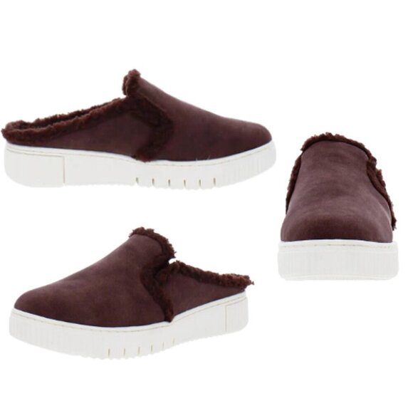 Naturalizer Soul Cozy Slip On Mules Size 8 Wine Color - Picture 1 of 2